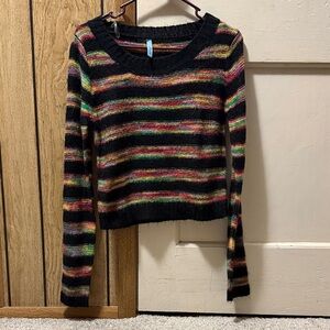 Colorful Striped Women's Sweater